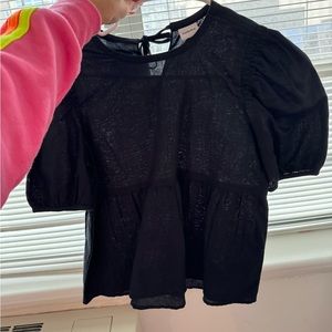 Aritzia puff sleeve blouse